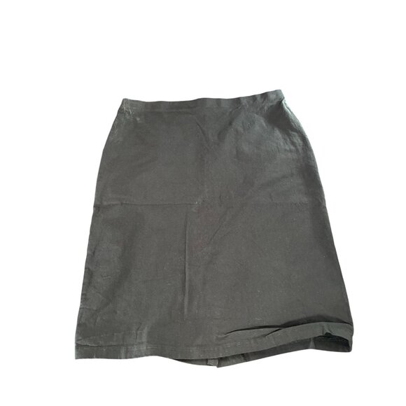 89TH + Madison Black Rayon Blend Knee-Length Skirt Size L/G - Picture 1 of 6